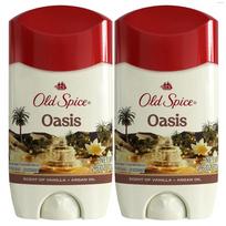 Vanilla Argan Scent Old Spice Dry Peel Men's Antiperspirant Oasis Scent + Oil 2 pcs white