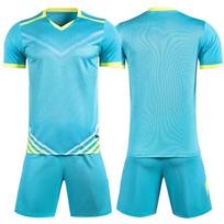 2026 Adult Football Jerseys Outfit Boys Girls Men's Soccer Jerseys Sets Children Adult Running Training Uniform Soccer Clothes 2XS blue