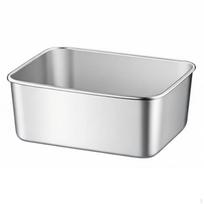 304 Stainless Steel Food Storage Container, Leakproof Bento Box, Airtight, Portable for Kitchen, white