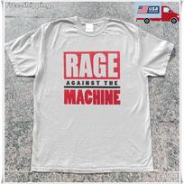 Rage Against The Machine Tee Big Logo Unisex White Cotton T-shirt S-5XL Unisex T-Shirt XL gray