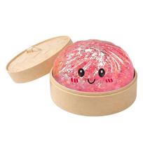 Blizgus koldūnas Squishy su dėžute Mini koldūnai Sensorinis gniuždymo žaislas Streso malšinimui Atsitiktinė spalva Mielas