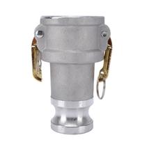 Aliumininis tipo DA camlock žarnos jungties reduktorius 2 colių vidinis camlock X 1,5 colio išorinis camlock spaustukas žarnos jungtis