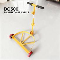 DC500 Drum Cart 400KG Load Capacity Heavy-Duty Detachable Hydraulic-Assisted Cart for Drum Handling and Transport Polyurethane