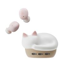 radius HP-C28BTW NEKO Cat-Shaped True Wireless Earbuds, Bluetooth 5.3, AAC, Shiro (White)