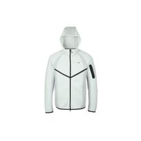 Nike Tech Vyrų Spalvų Blokų Užtrauktuku Užsegamas Vilnos Vėjo Striukė IF1326-034 M white
