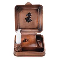 Practical Era Wind up Candle Holders with Antique Aesthetic and Functional Ignitions System Collectible Antique Candle Addition brown