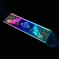 30CM RGB PC Šoninės Panelės Techninis Rankos Raštas JK Versija blue