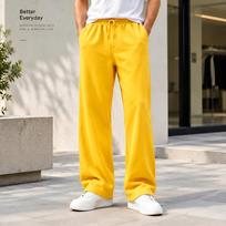 Men's Loose Fit Casual Athletic Pants for Gym Workouts and Everyday Wear XXXL geltona