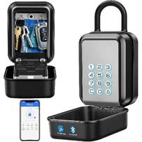 Išmanioji raktų dėžutė su užraktu, valdoma TTLock programėle, atrakinama Bluetooth ir PIN kodu Grey-G22-2