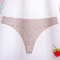 Women's Seamless T-back Thong - XS-L, European & American Sizes L white