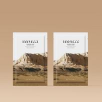 Madagaskaro Centella vandens gelio lakštinė ampulės kaukė - Raminanti ir drėkinanti 2sheets white
