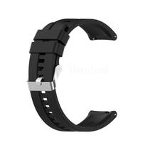 22MM Silikoninis Laikrodžio Dirželis Huawei Watch GT 1 GT 2 46mm Išmanus Apyrankė Polar Grit X / Vantage M Apyrankė Riešo Dirželis Universal 22mm width black