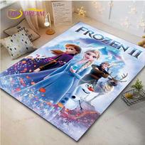 Frozen Anime Carpet Living Room Bedroom Bedside Mat Study Room Computer Chair Home Fashion Floor Mat Area Rug 40cm x 60cm blue