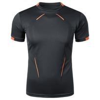 Summer Gym Breathable T Shirt Men Quick Drying Jogging Tops Men Lightweight Training Tees Fitness Tops Running Sweatwear 3XL black