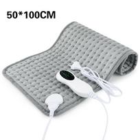 50X100Cm Electric Heating Pad For Waist Abdomen Back Pain Relief Winter Warmer Thermal Heated Massage Mat US Plug 100-120V gray