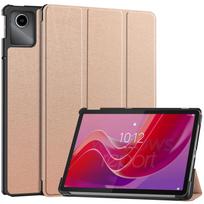 Tablet Case for Lenovo Tab M11 Xiaoxin Pad Flip Cover Tri-Fold Degree Anti-drop Protective Case For Xiaoxin Pad 2 rožinio aukso spalvos