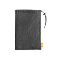 Multi-Functional Drawstring Storage Bag Nylon Drawstring Pocket Phone Data Cable Charger Bag Mesh Pouch Bag Data Cable Charger gray