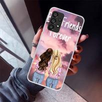 Girls Best Friends Forever BFF Phone Case For Samsung Galaxy A17 A16 A15 A14 A13 A57 A56 A55 A54 A53 A37 A36 A35 A34 A33 A26 A25 Samsung A15 gray