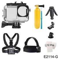 40m Waterproof Case for DJI OSMO Action 3 4 5 Pro Underwater Dive Housing Protective Diving Cover Mount Accessories E2114-G black