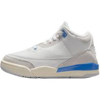 Jordan Air Jordan 3 Mid top Children's Basketball Shoes White Blue Children Aged 3 7 Years Old DM0966-101 28 white