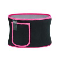Waist Trimmer Belt with Phone Slimming Belly Stretch Tummy Control Pocket Breathable Stomach Wrap Sweat A