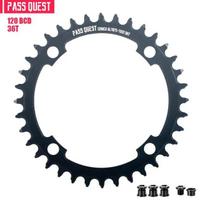 PASS QUEST 120 BCD chainring 36T 38T 40T 42T 44T 46T 48T road bike MTB chainring 120bcd suitable for sram X7 X9 XX 2X crank 36T gray