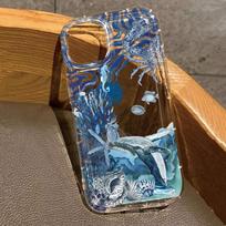 Two Blue Sea Turtles Clear Phone Case for Samsung Galaxy S26 Ultra S25 S24 S23 S21 Plus S22 FE A15 A35 A55 A14 A34 A54 Cover Galaxy A14