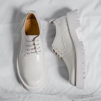 2024 Men's Thick-Soled Leather Big-Toe Martin Boots - Trendy British Casual Shoes in Black & White 38 gray