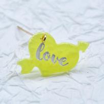 Colorful Resin Heart Charms for Earrings, Pendants, Phone Cases, and DIY Accessories