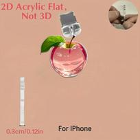 2DFlat, 1 Creative Crystal Pink, Acrylic Mobile Phone Dust Plug, iPhone 4-15