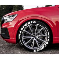 4/8 vnt. Automobilio padangų ratų lipdukai Automobilio tiuningas Universalūs 3D nuolatiniai PVC sujungti padangų dekoravimo lipdukai Automobilio padangų personalizuoti lipdukai 4sets balta