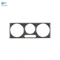 For VW Golf 4 Jetta Bora MK4 R32 GTI 1999-2004 Car Carbon Fiber Center AC CD Air Condition Outlet Radio Panel Frame Cover Trim B black