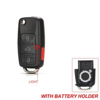 2/3/4 Bottons Folding Auto Smart Key Fob Housing Cover Remote Fit For Vw Passat Polo Golf Bora Ibiza Leon Octavia Fabia Beetle Skoda Seat B5 gray