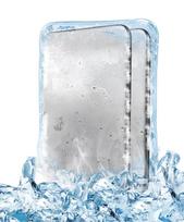 Ice pack, long-lasting, strong, made of stainless steel, for lunch sidabras