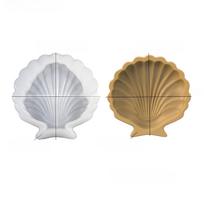 1Pc Triumphant DIY Epoxy Mould Ocean Shell Tray Silicone Mould Home Gypsum Dish Storage brown