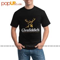 Best Glenfiddich Single Malt 1887 Scotch Whisky Alcohol Tshirt Print Fashion Best Seller Tee Shirt L black
