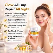 SKINLURE Day & Night Repair Cream with Glutathione & Niacinamide | Skin Brightening Moisturizer | Hydrating Cream for Dry & Dull Skin | Brightenin beige