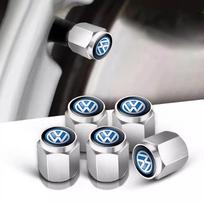 5pc Car Tire Stem Valve Caps Dustproof Caps Cover For VW GTI Polo Golf MK6 MK7 Passat B6 Tiguan Jetta T-ROC Touareg CC ID.3 ID.4