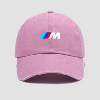 Car Emblem Baseball Cap Sports Sun Hat Adjustable Couples Casual Hats for BMW M E90 E60 F18 E46 F30 F20 M2 M5 M3 E87 M4 X3 X5 X1 pink