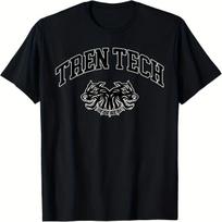 Men'S Robust Tren Tech Fitness Tee Ideal for The Gym and Music Festivals Offers A Comfortable F XS black