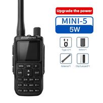1/2PCS BAOFENG MINI-5 Walkie Talkie Upgrade UV-5R Mini 2200mAh Battery Bluetooth Programming AM/FM Dual PTT TYPE-C Charger Ham