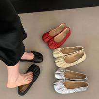 Women Split Toe Flats Soft Moccasin Mary Jane Loafers Casual Tabi Ninja Single Shoes Comfortable Slip On 38 brown