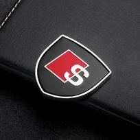 3D Metalinis chromuotas automobilio kėbulo dekoravimas Individualūs lipdukai Ženklelis Automobilio emblema Lipdukas Centrinis dangtelis Audi B3 S4 S6 B7 8P Q5 Q7 Quattro