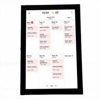 10.1 Inch Smart Digital Calendar Photo Frame Touchscreen Electronic Planner Chore Chart for Family Office Schedules white