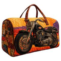 Flower Quilted Duffle Bag Large Capacity Gym Tote Bag Weekender Bag Carrying Handbag  Daily Outings L-StyleF