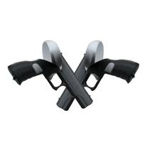 Games VR  Pistol For Oculus Quest 2 Toch Controller Gun Handle Grip Enhanced FPS Shooter Gaming Experience VR Accessories gray
