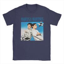 Marcus & Martinus T-Shirt Men  Vintage 100% Cotton Tees Crewneck Short Sleeve T Shirts Classic Tops S gray
