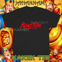 New Kung Fury 80s Action Movie Logo American T shirt Funny Size S to 5XL L yellow