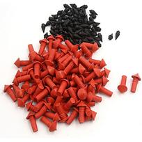 180pcs Red Mushroom Insert Plugs Black Insert Plugs Kits Replacement Tool  for Motorcycle Tires black
