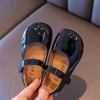 Girls Mary Jane Shoes  Spring Autumn Kids Soft PU Leather Flat for Girl Rubber Flats School Party Shoes Red Black 30 brown